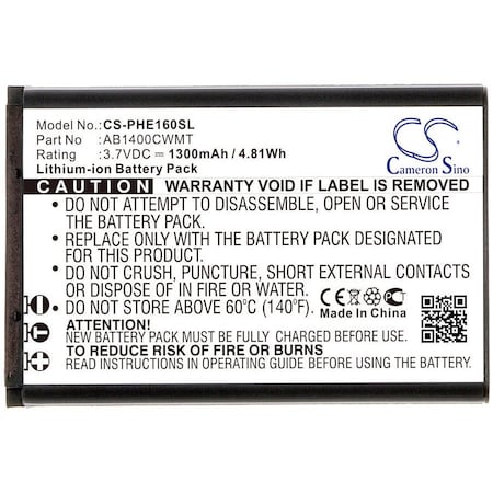 Bsc Preferred Philips E160 Xenium E160 Mobile Phone Replacement Battery CS-PHE160SL